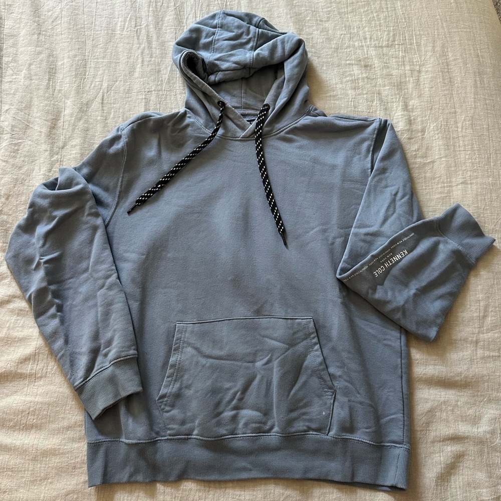 Men's Gray Blue Hoodie - Kenneth Cole